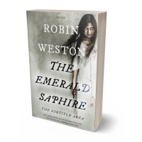 3D view of Premade Horror Book Cover - Mist Gray