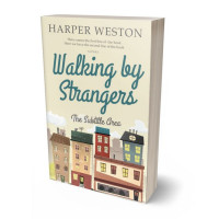 3D view of Premade Literary Fiction Book Cover - Parchment