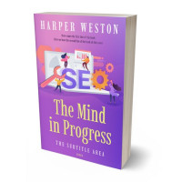 3D view of Premade Business Book Cover - Amethyst