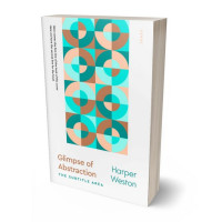3D view of Premade Abstract Book Cover - Robin's Egg Blue