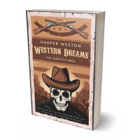 3D view of Premade Historical Book Cover - Antique Brass