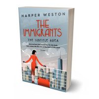 3D view of Premade Travel Book Cover - Tower Gray