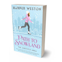 3D view of Premade Chick Lit Book Cover - Tropical Blue