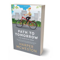 3D view of Premade Chick Lit Book Cover - Oslo Gray