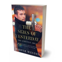 3D view of Premade Mystery & Thriller & Suspense Book Cover - Antique Brass