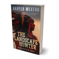 3D view of Premade Western Book Cover - Cocoa Brown