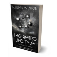 3D view of Premade Abstract Book Cover - Mine Shaft