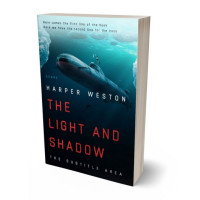 3D view of Premade Mystery & Thriller & Suspense Book Cover - Submarine