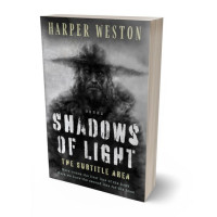 3D view of Premade Horror Book Cover - Gray Nickel