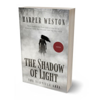 3D view of Premade Horror Book Cover - Gray Nickel