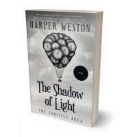 3D view of Premade Surreal Book Cover - Gray Nickel