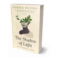 Tablet view of Citrine White #23676 - Premade Abstract Book Cover