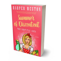 3D view of Premade Chick Lit Book Cover - Carnation