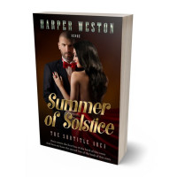 3D view of Premade Romance Book Cover - Crowshead