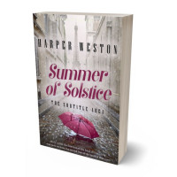 3D view of Premade Travel Book Cover - Silver Rust