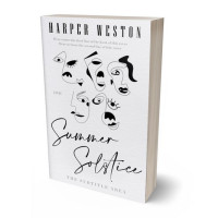 Tablet view of Athens Gray #24005 - Premade Abstract Book Cover