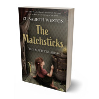 3D view of Premade Children's Book Cover - Taupe