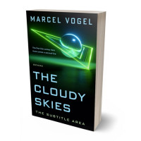 3D view of Premade Surreal Book Cover - Black Bean