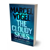 3D view of Premade Apocalyptica Book Cover - Teal Blue