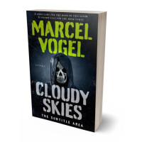 3D view of Premade Horror Book Cover - Olive Green