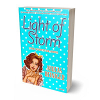 3D view of Premade Literary Fiction Book Cover - Cyan / Aqua