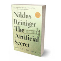 3D view of Premade Abstract Book Cover - Beryl Green