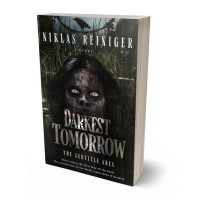 3D view of Premade Fantasy Book Cover - Log Cabin