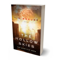 3D view of Premade Apocalyptica Book Cover - Antique Brass