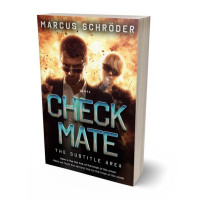 3D view of Premade Action & Adventure Book Cover - Putty