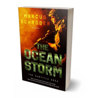 3D view of Premade Action & Adventure Book Cover - Graphite