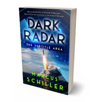 3D view of Premade Action & Adventure Book Cover - Blue Zodiac