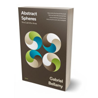 3D view of Premade Abstract Book Cover - Taupe