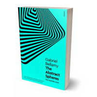 3D view of Premade Abstract Book Cover - Cyan / Aqua
