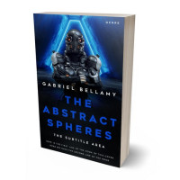 3D view of Premade Science Fiction Book Cover - Ebony