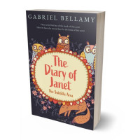 3D view of Premade Children's Book Cover - Double Spanish White