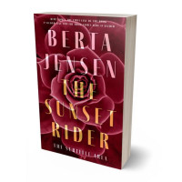 3D view of Premade Abstract Book Cover - Dark Tan