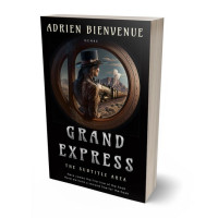 3D view of Premade Historical Book Cover - Cod Gray