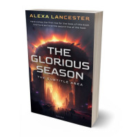 3D view of Premade Apocalyptica Book Cover - Burning Sand