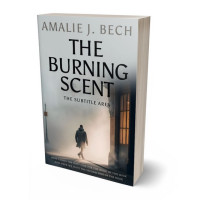 3D view of Premade Mystery & Thriller & Suspense Book Cover - Gray Nickel