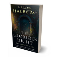 3D view of Premade Fantasy Book Cover - Black