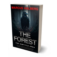 3D view of Premade Fantasy Book Cover - Black