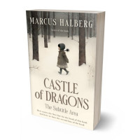 3D view of Premade Horror Book Cover - Ecru White