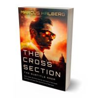 3D view of Premade Mystery & Thriller & Suspense Book Cover - Coffee Bean