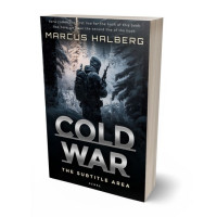 3D view of Premade Mystery & Thriller & Suspense Book Cover - French Gray