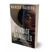 3D view of Premade Historical Book Cover - Cocoa Brown