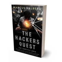 3D view of Premade Mystery & Thriller & Suspense Book Cover - Heathered Gray