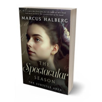 3D view of Premade Romance Book Cover - Cocoa Brown