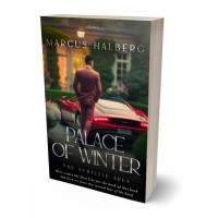 3D view of Premade Mystery & Thriller & Suspense Book Cover - Log Cabin