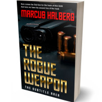 3D view of Premade Mystery & Thriller & Suspense Book Cover - Raw Sienna