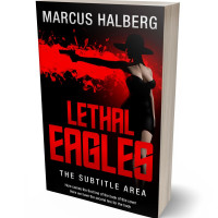 3D view of Premade Mystery & Thriller & Suspense Book Cover - Black